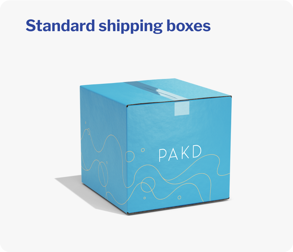 Standard shipping boxes