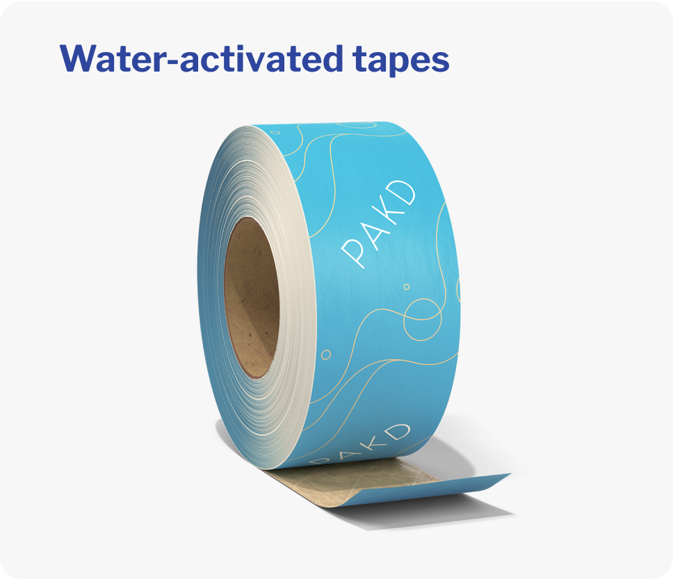 Water-activated tapes