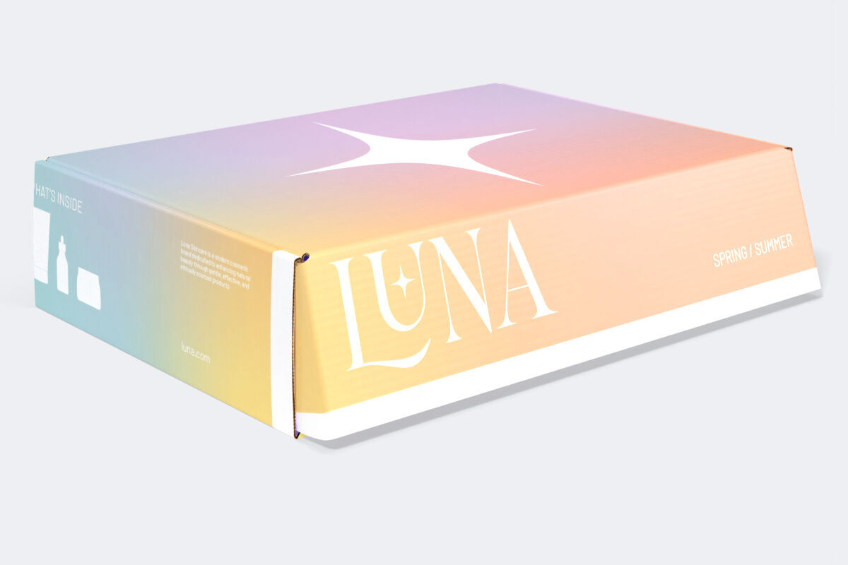 Gradient LUNA box with star design