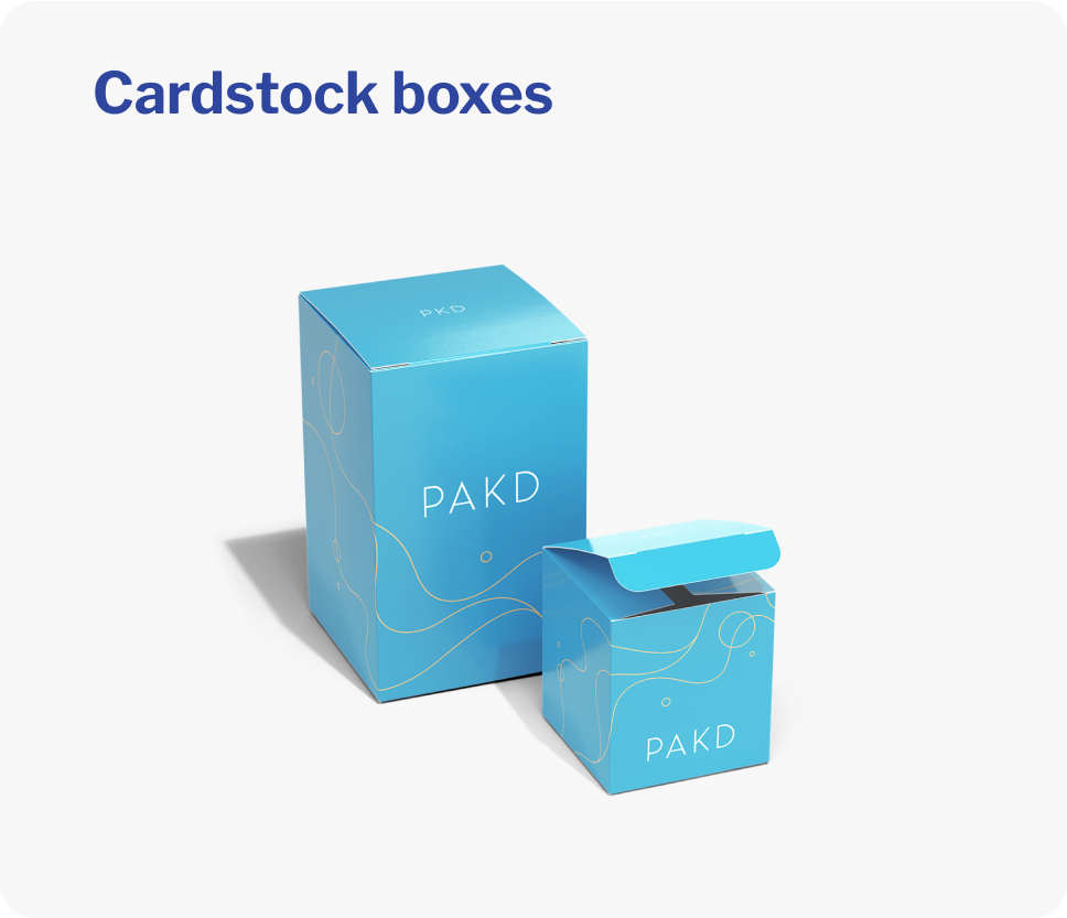 Cardstock boxes